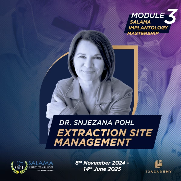 EXTRACTION SITE MANAGEMENT Dr. Snjezan Pohl